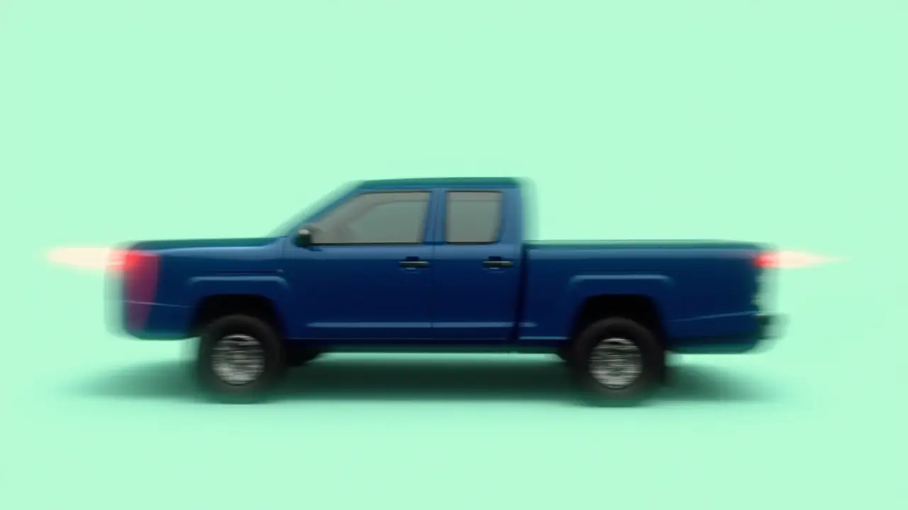 Pequeno produtor em caminhonete S10 na porteira de sua fazenda