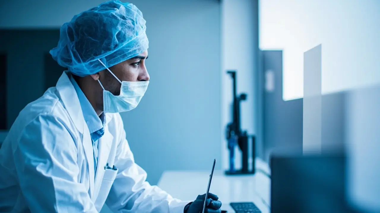 Sala de espera de clínica médica moderna representando a conquista de imóvel comercial próprio para profissional de saúde