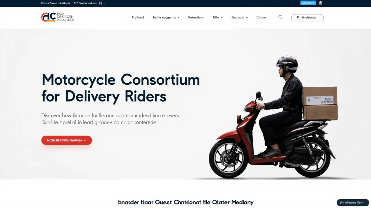Motoboy com capacete em uma moto de delivery em ambiente urbano, representando liberdade profissional